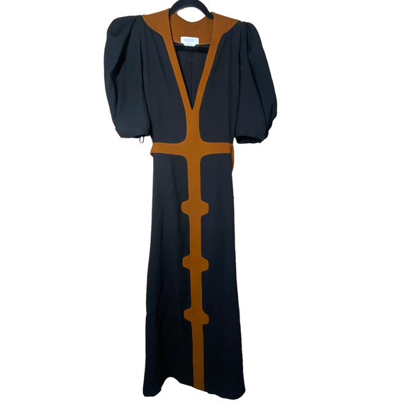 Gabriela Hearst Onda Virgin Wool-Silk Blend Midi Dress Sz IT 48 US 12 - Picture 3 of 13